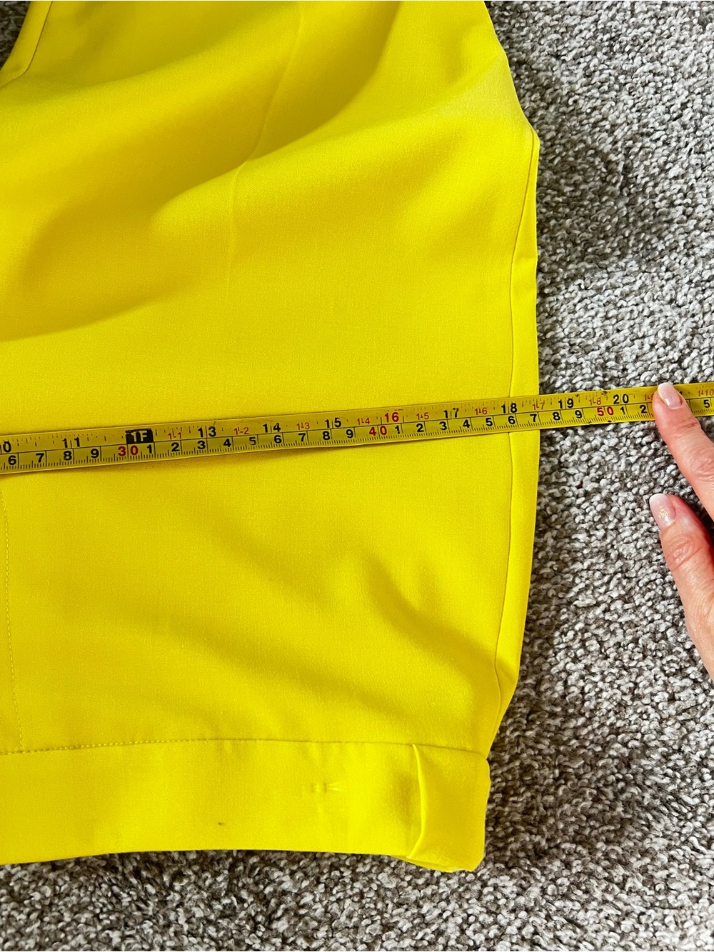 Calvin Klein Bright Yellow Slim Ponte Ankle Pants - Picture 12 of 16